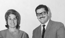 Edmundo Rovira junto a su esposa, Nilda Iglesias.